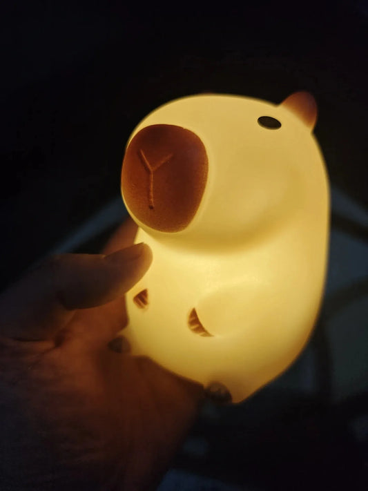 Capybara Night Light | Cute LED Bedside Lamp