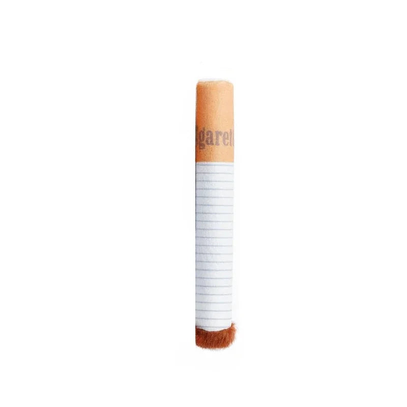 Giggling Cigarette Plush Chew Toy for Dogs