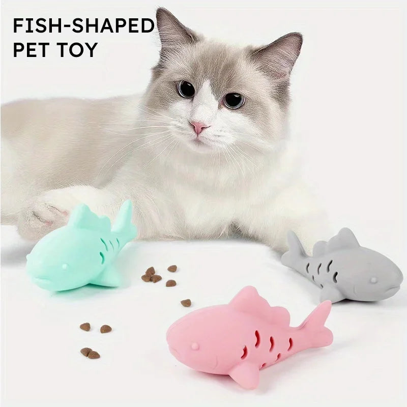 Interactive Silicone Chew Toy for Cats & Dogs