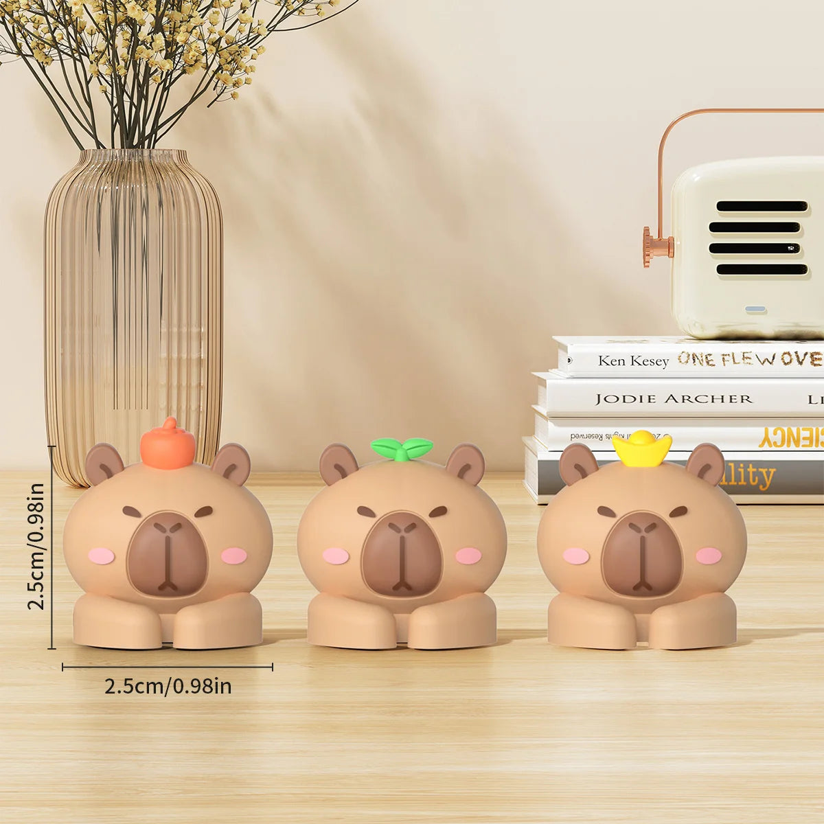 Cute Capybara Self-Adhesive Cable Organizer Clips