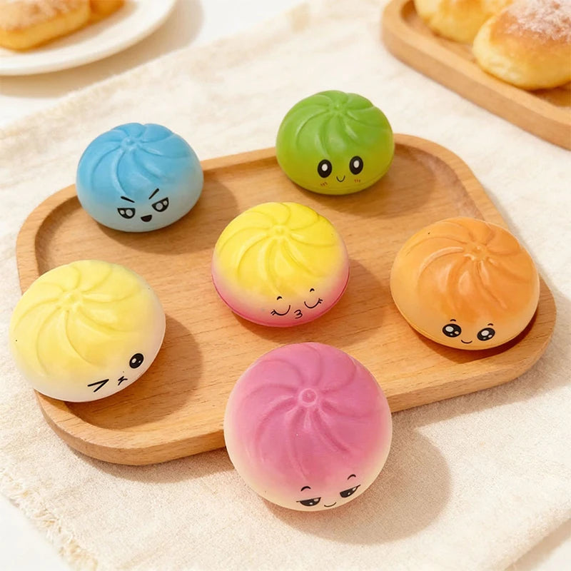 Squishy Bun Stress Relief Toy - Random Color