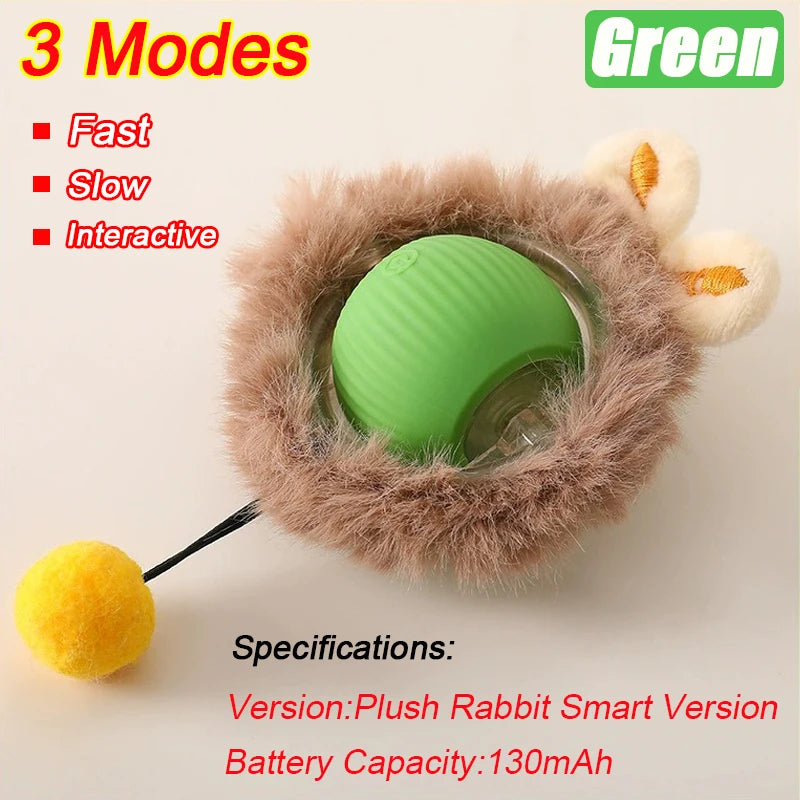 Smart Auto-Rolling Ball Toy for Cats
