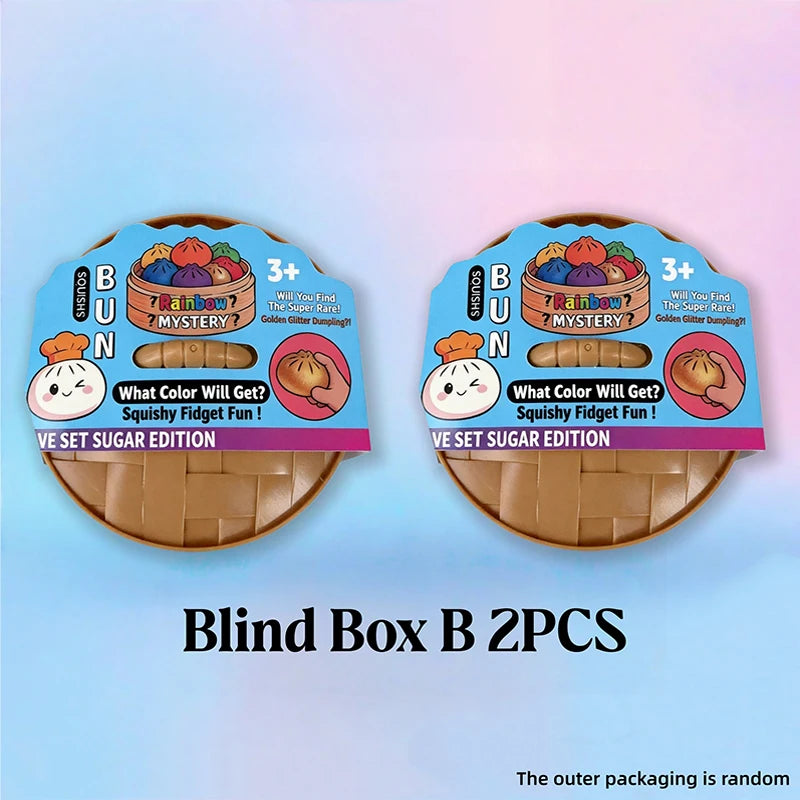 Squishy Bun Stress Relief Toy - Random Color