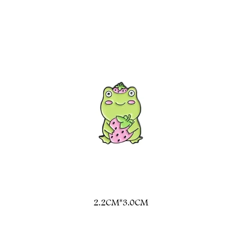 Funny Frog Enamel Pin Brooch