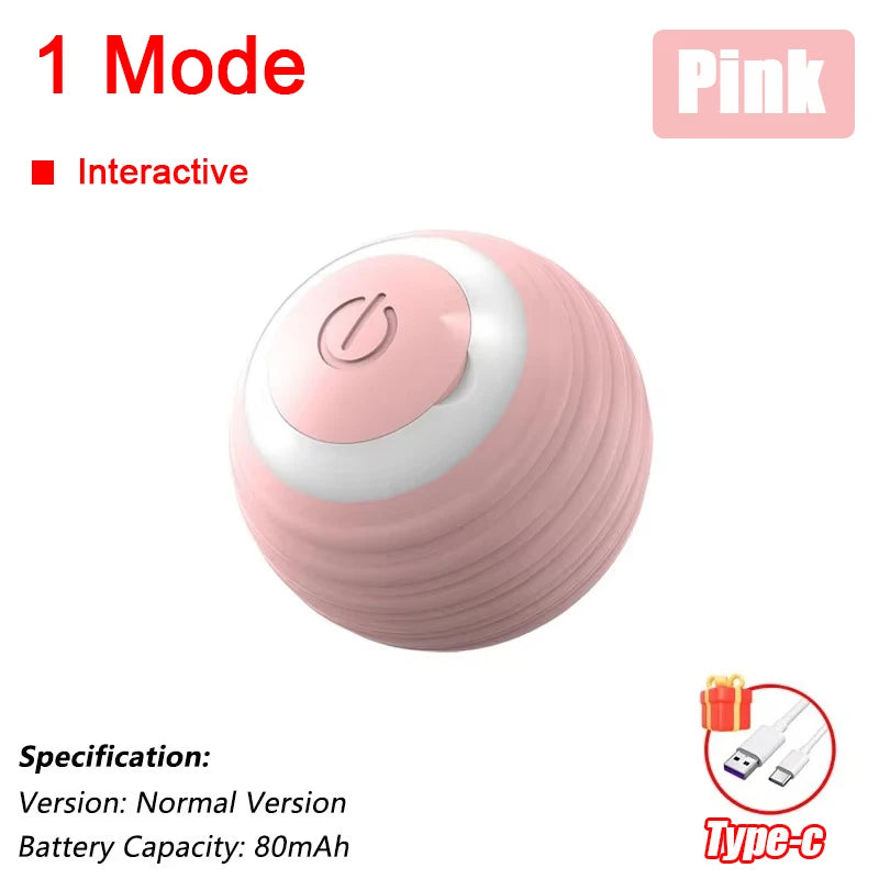 Smart Auto-Rolling Ball Toy for Cats