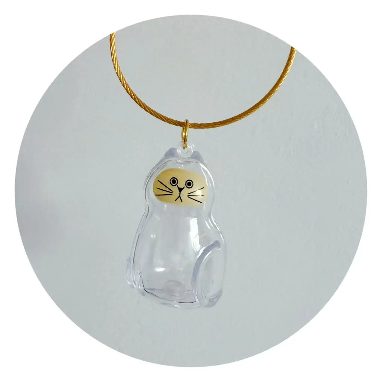 Pet Hair Memorial Keychain | Transparent Keepsake Capsule