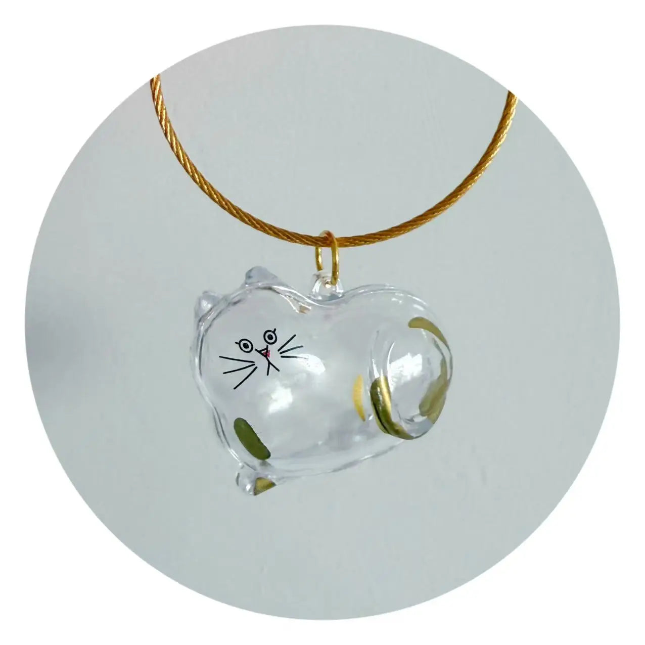 Pet Hair Memorial Keychain | Transparent Keepsake Capsule