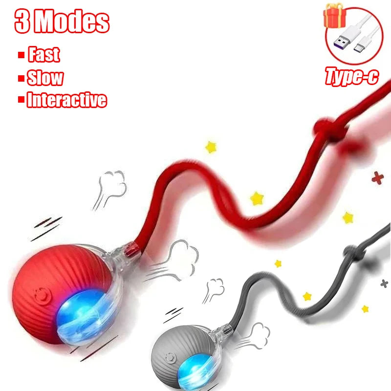Smart Auto-Rolling Ball Toy for Cats