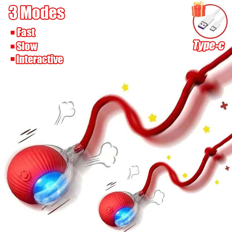 Smart Auto-Rolling Ball Toy for Cats