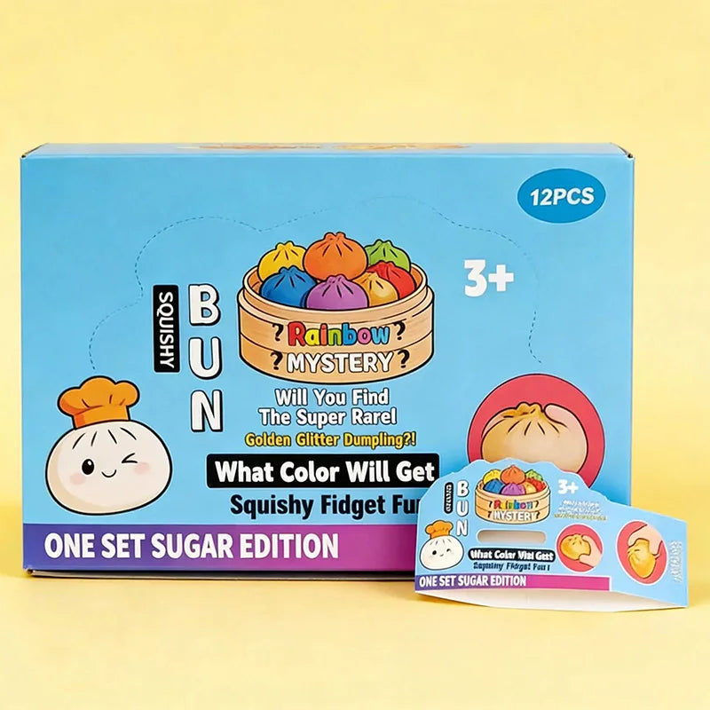 Squishy Bun Stress Relief Toy - Random Color