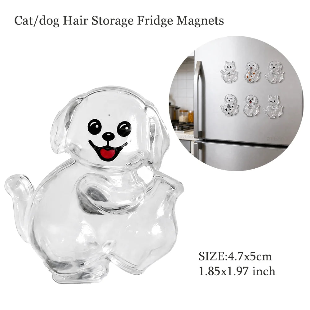 Pet Hair Memorial Keychain | Transparent Keepsake Capsule