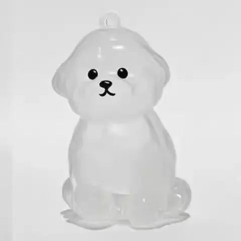Pet Hair Memorial Keychain | Transparent Keepsake Capsule