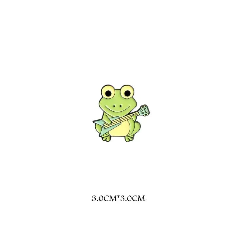 Funny Frog Enamel Pin Brooch