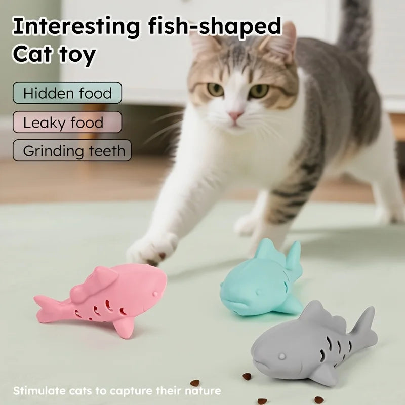 Interactive Silicone Chew Toy for Cats & Dogs