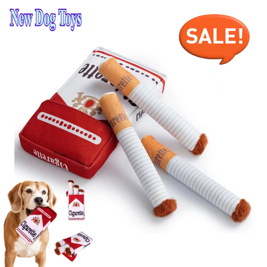 Giggling Cigarette Plush Chew Toy for Dogs