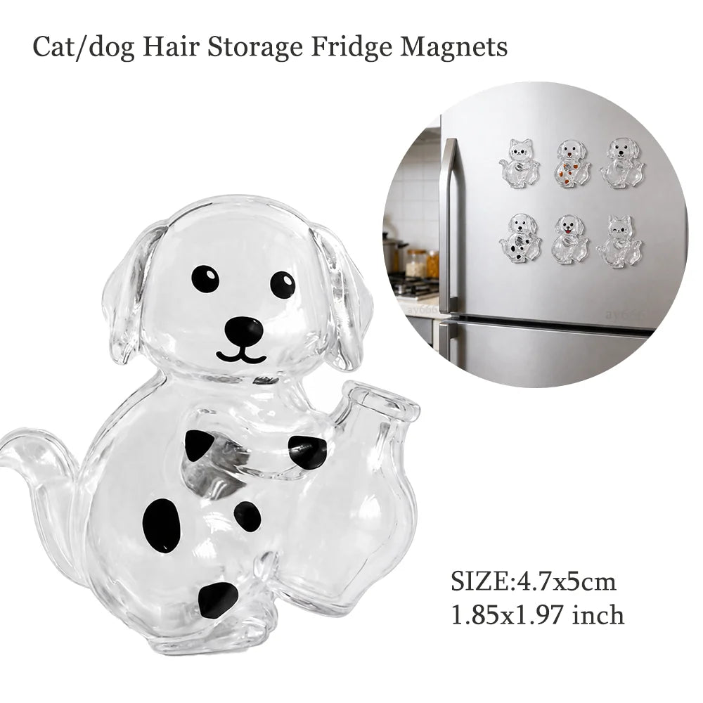 Pet Hair Memorial Keychain | Transparent Keepsake Capsule