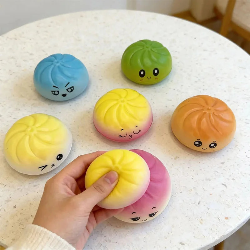 Squishy Bun Stress Relief Toy - Random Color