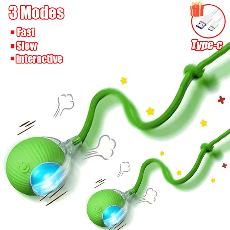 Smart Auto-Rolling Ball Toy for Cats