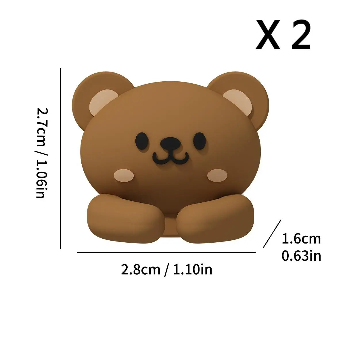 Cute Capybara Self-Adhesive Cable Organizer Clips