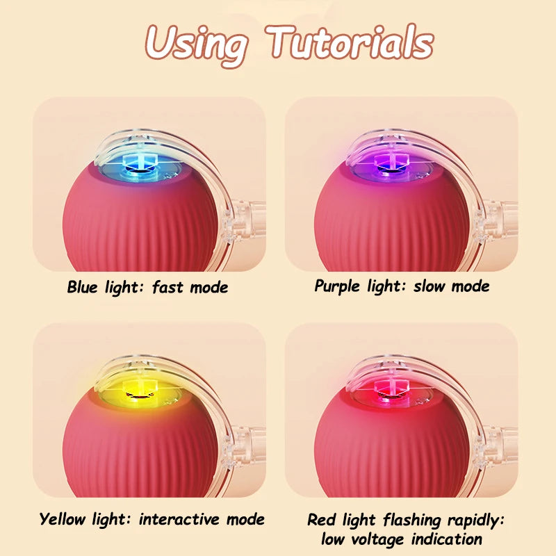 Smart Auto-Rolling Ball Toy for Cats