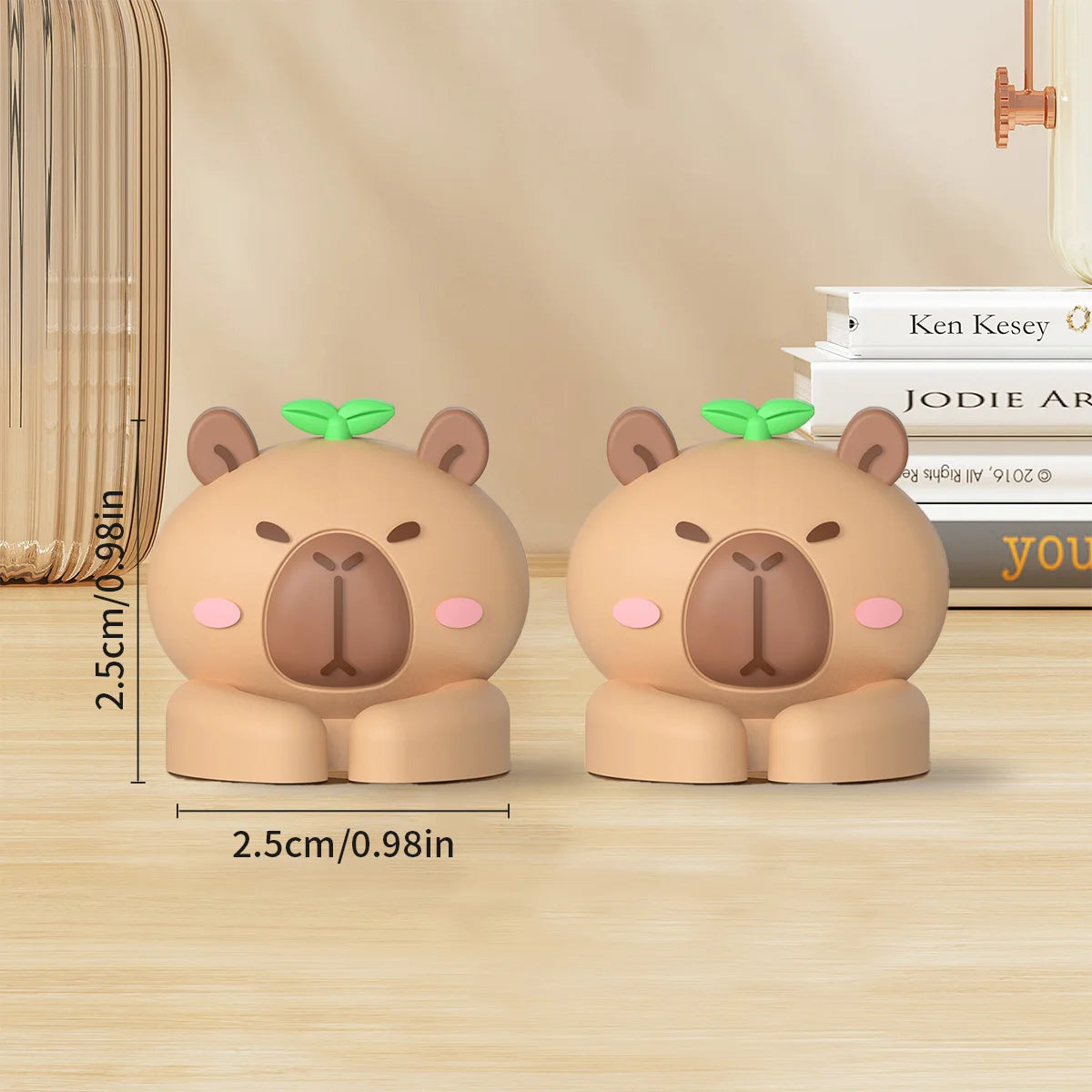 Cute Capybara Self-Adhesive Cable Organizer Clips