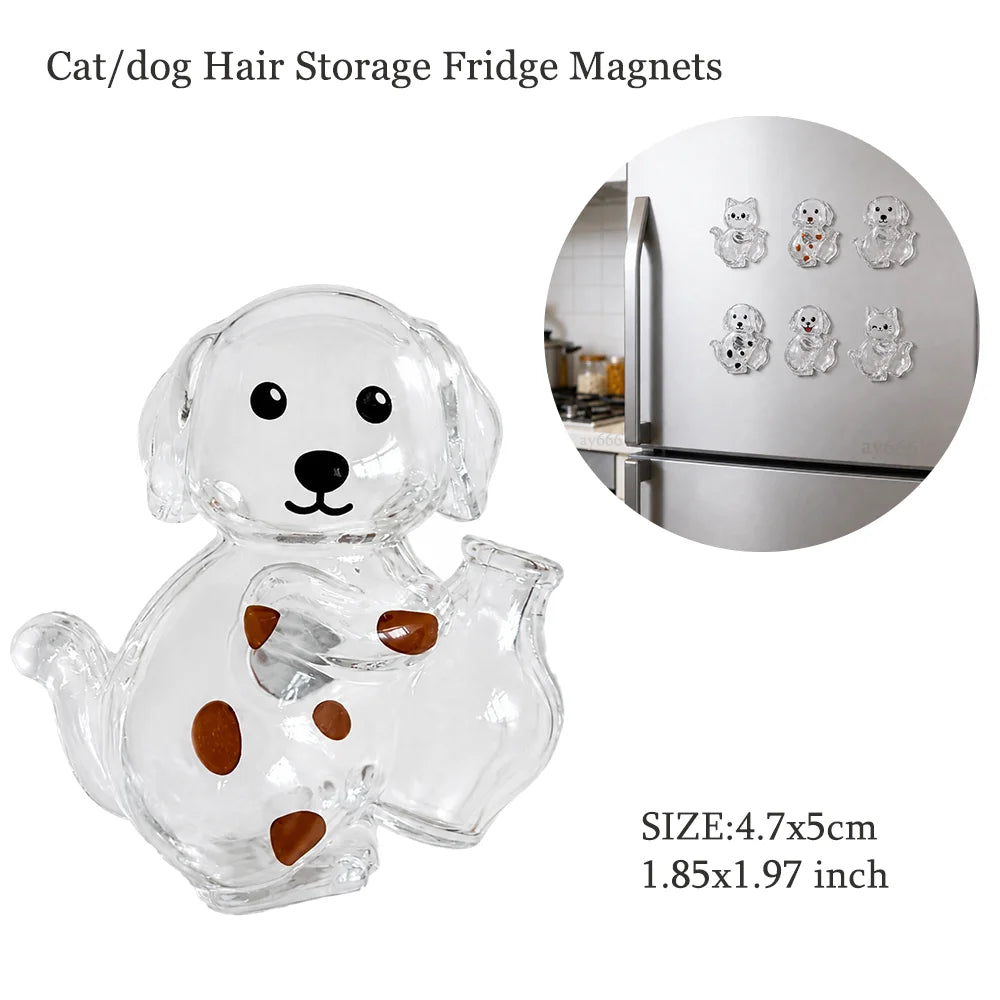 Pet Hair Memorial Keychain | Transparent Keepsake Capsule