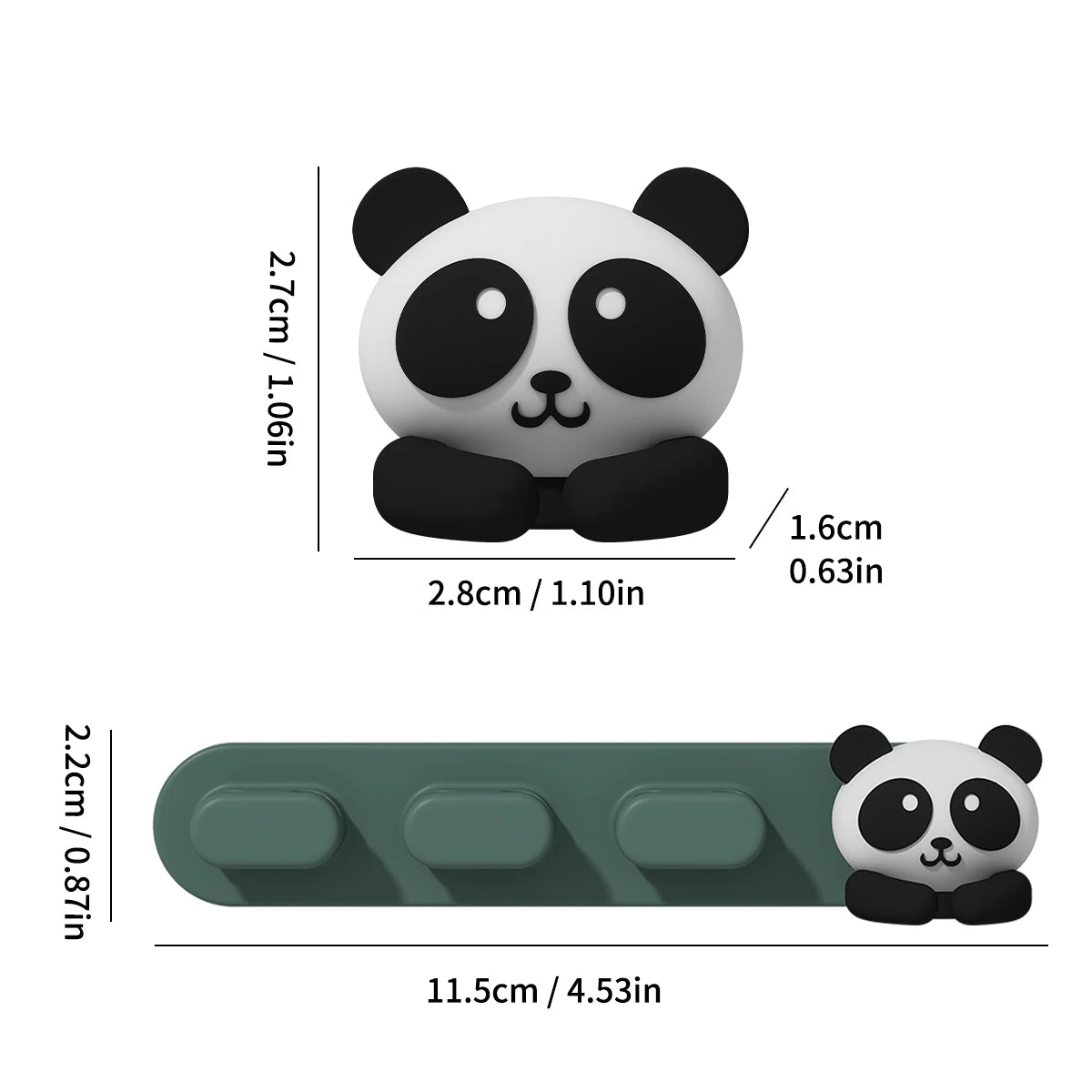 Cute Capybara Self-Adhesive Cable Organizer Clips