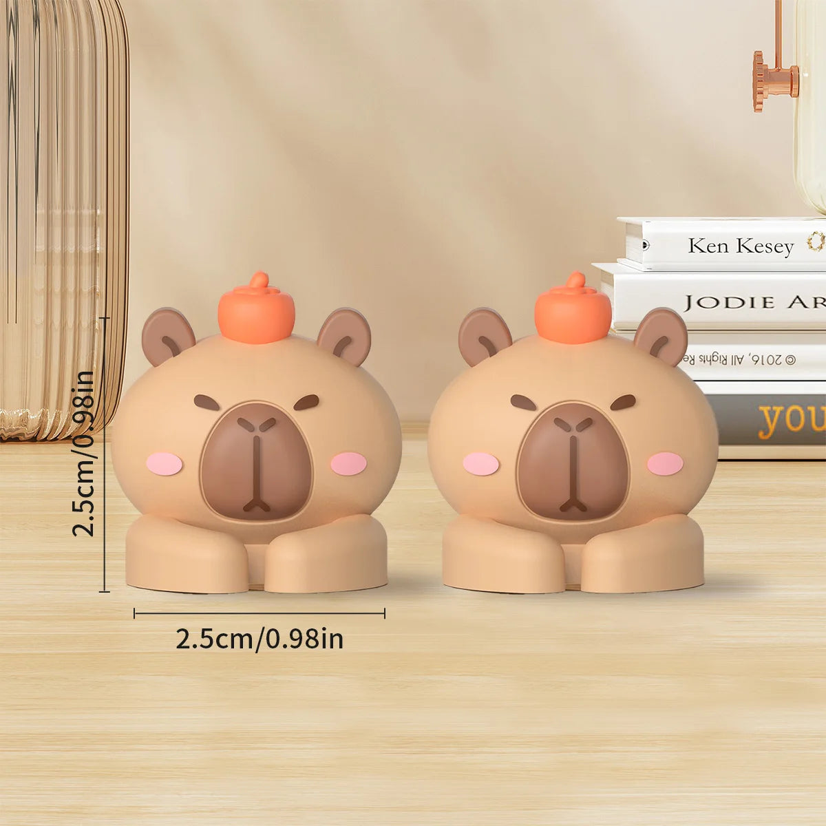 Cute Capybara Self-Adhesive Cable Organizer Clips