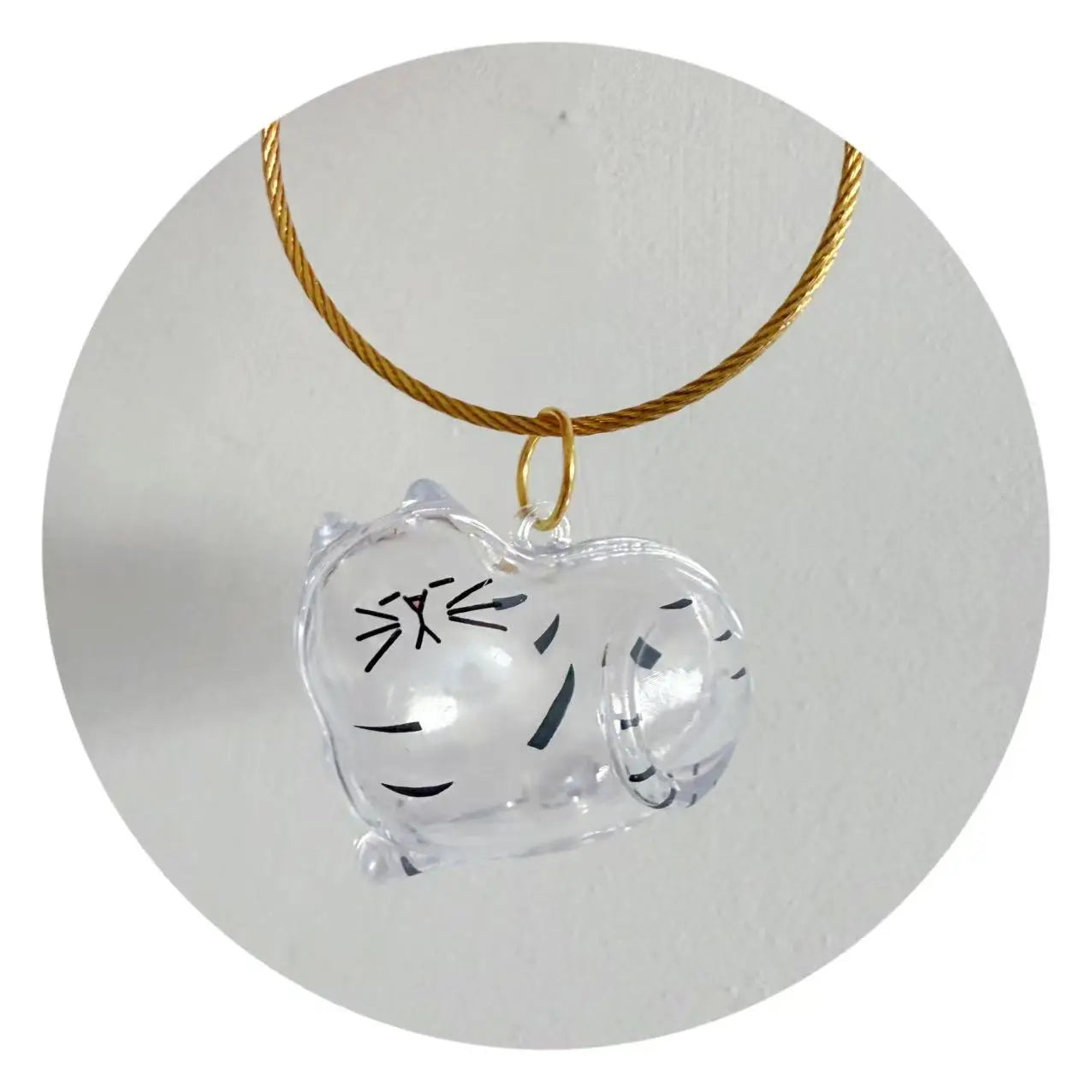 Pet Hair Memorial Keychain | Transparent Keepsake Capsule