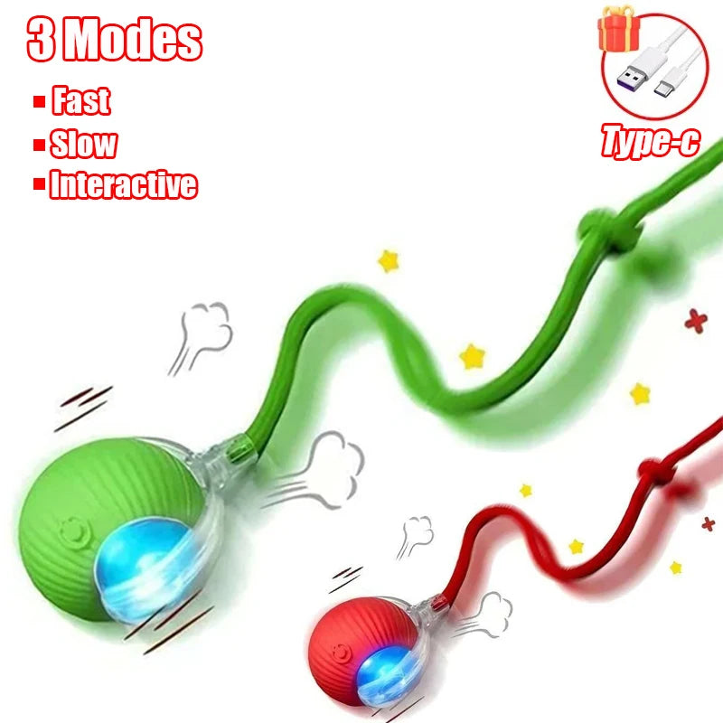 Smart Auto-Rolling Ball Toy for Cats