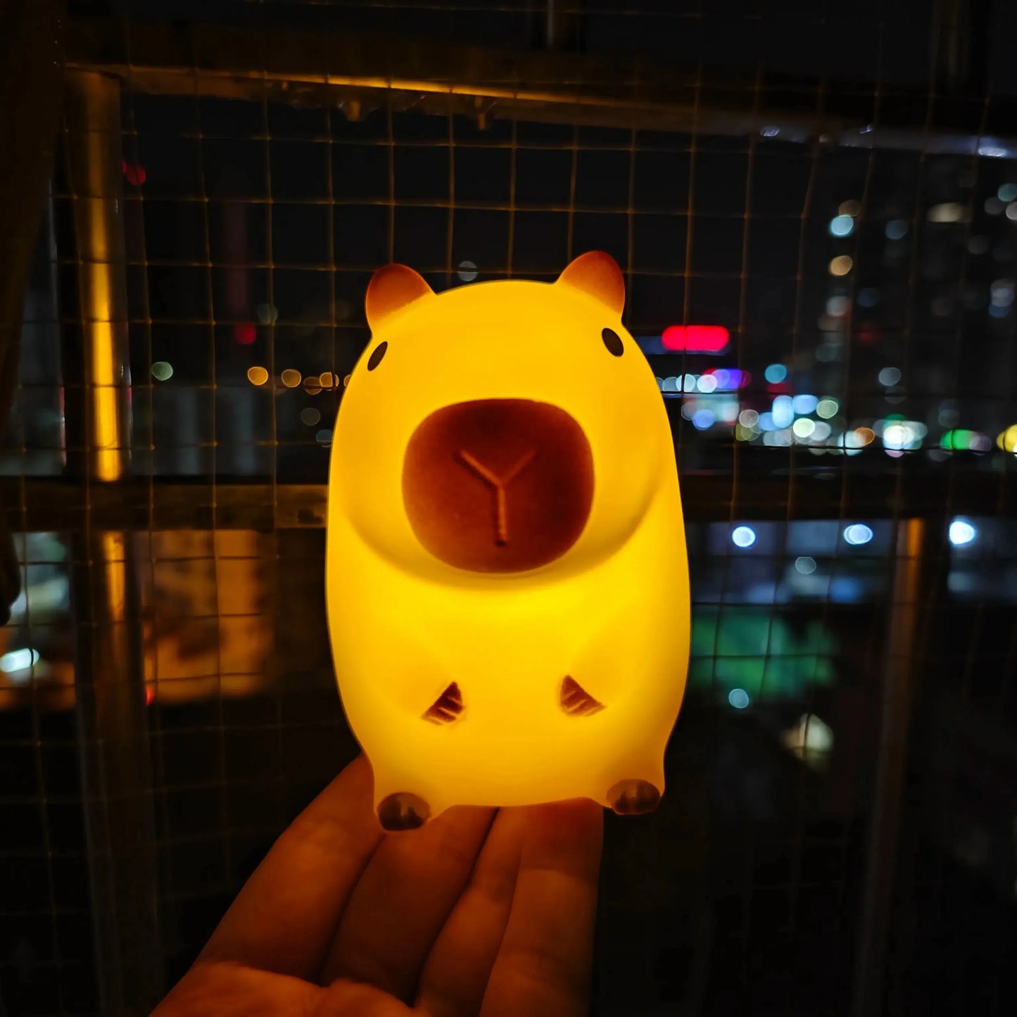 Capybara Night Light | Cute LED Bedside Lamp