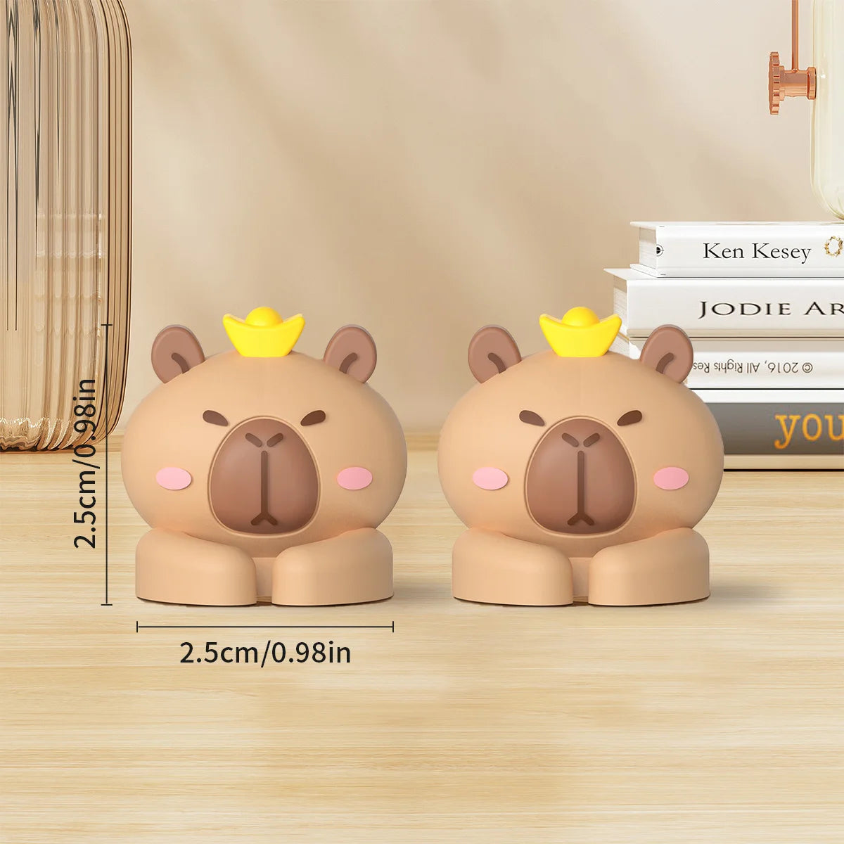 Cute Capybara Self-Adhesive Cable Organizer Clips
