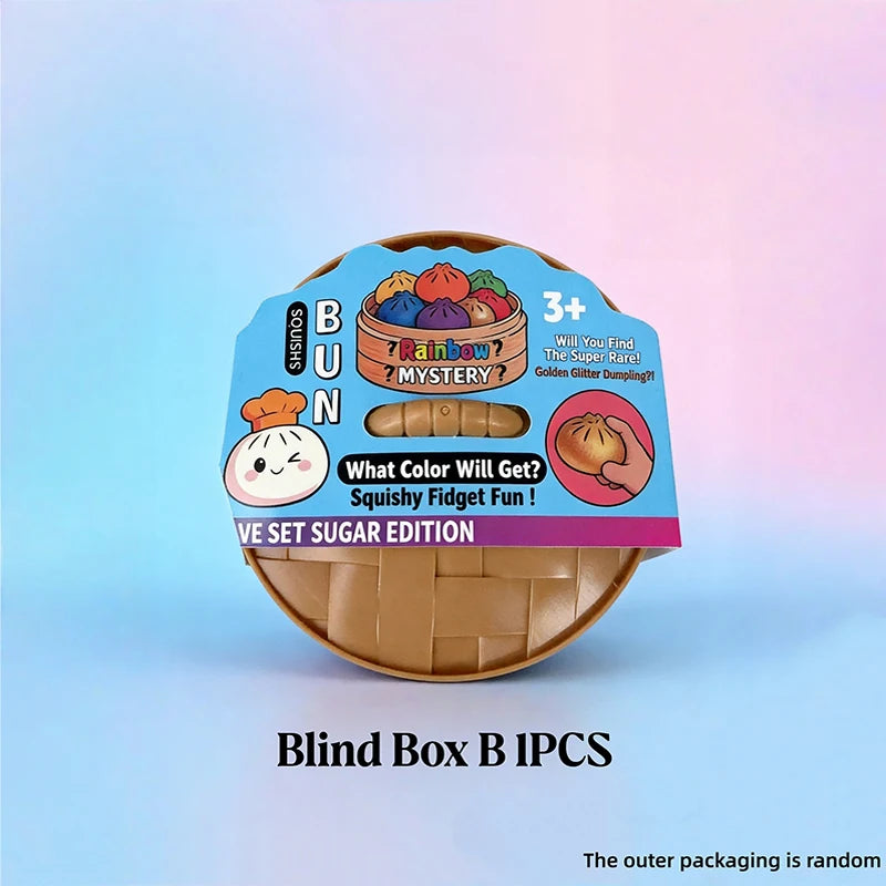 Squishy Bun Stress Relief Toy - Random Color