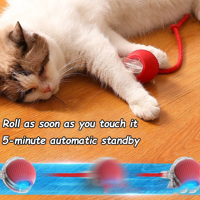 Smart Auto-Rolling Ball Toy for Cats