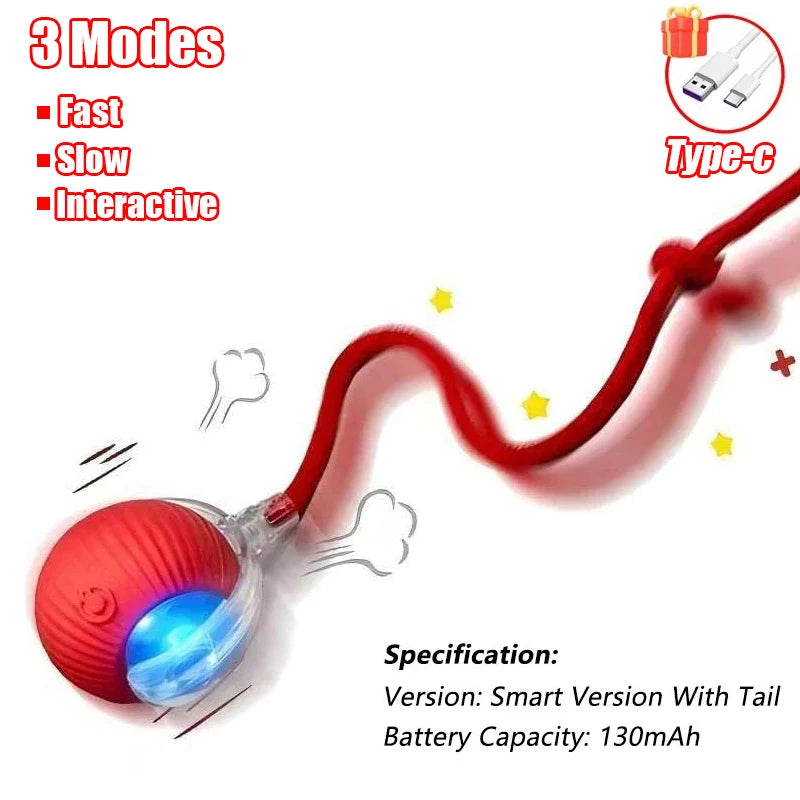 Smart Auto-Rolling Ball Toy for Cats