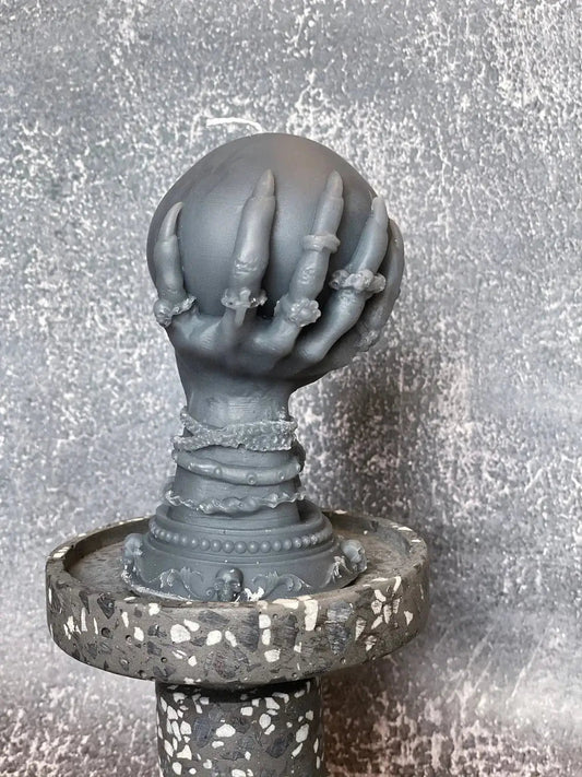 Crystal Ball Candle | Mystical Sculptural Soy Wax